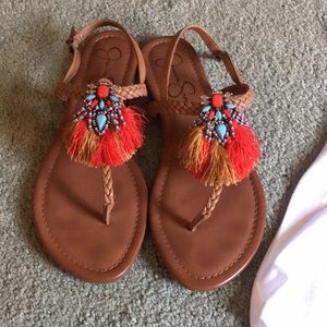 Jessica Simpson beaded sandal